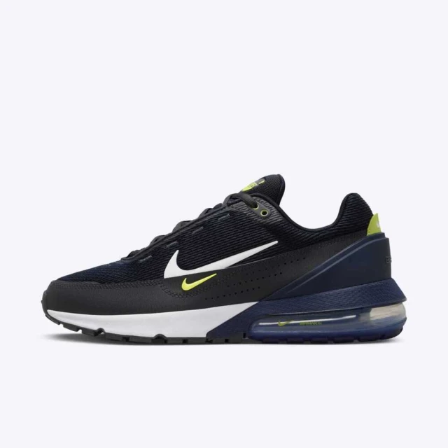 NIKE 耐吉 Air Max Pulse 男 休閒鞋 運動 慢跑 氣墊 緩震 小勾 深藍 螢光黃(FQ4156-400)