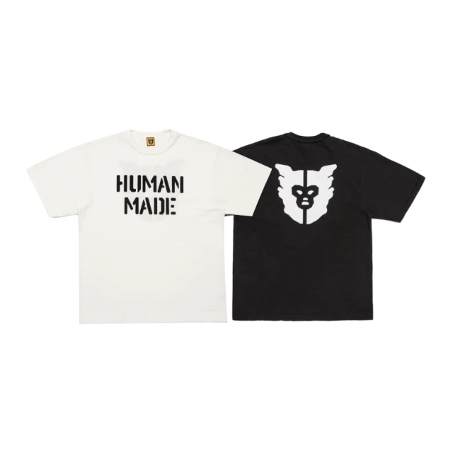 Human Made Human Made Graphic T Shirt 背後猿人頭 短袖 白/黑 HM28TE012