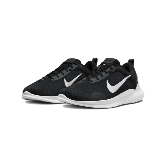 NIKE 耐吉 Nike Flex Experience RN 12 Wide 慢跑鞋 黑白 DV0744-004(舒適 緩震 運動鞋 男鞋)