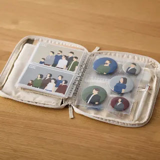 【MUJI 無印良品】收藏活頁夾用補充袋/明信片尺寸/2口袋.A5寬型用.10入