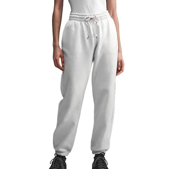 NIKE 耐吉 PHNX FLC HR OS Pant 2 女款 米白色 高腰 寬版 棉褲 保暖 長褲 FZ5997-104