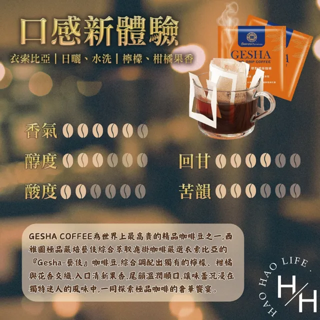 【西雅圖】極品嚴焙藝伎綜合萃取濾掛咖啡(7公克 X 40入)