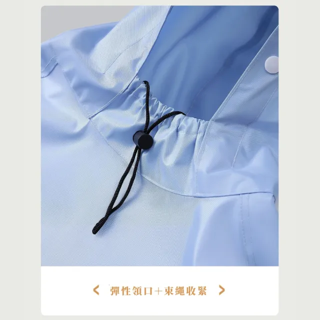 【加大遮腳】牛津布長款全身式連體機車雨衣(暴雨級防水 單人雨衣 速乾成人雨衣 腳踏車 自行車 雨披)