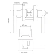 【加安牌】LP2X907鑰匙通用款水平把手鎖 60mm