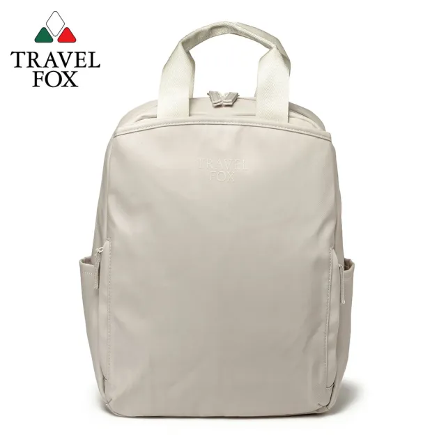 【TRAVEL FOX 旅狐】簡約質感百搭後背包/大學包/電腦包(TB833-82 米)
