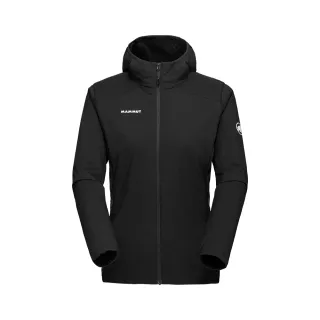 【Mammut 長毛象】Rime Light IN Flex Hooded Jacket W 機能化纖連帽外套 黑色 女款 #1013-03170