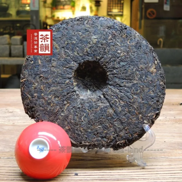 【茶韻】普洱茶2006年中茶八中紅印8001青餅400g 生茶茶葉禮盒(附茶樣10g.專用收藏盒各1)
