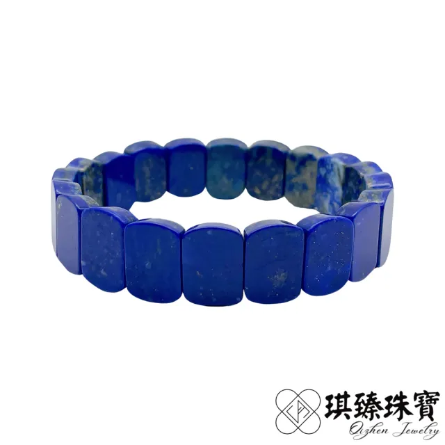 【琪臻珠寶】天然頂級青金石手排手鍊(13-14mm_青金石手串_深藍色青金岩_隨機出貨_618狂歡節_限時搶購)