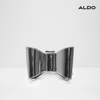 【ALDO】BOWBAGX_SE-時尚接軌蝴蝶結造型手拿包-女包(銀色)