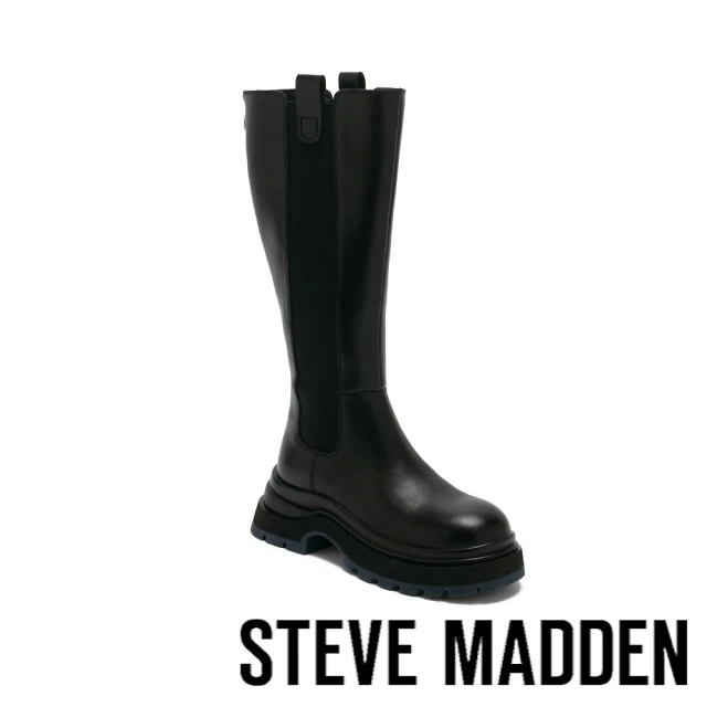 steve madden TWLUNA 個性切爾西厚底長靴(黑色)