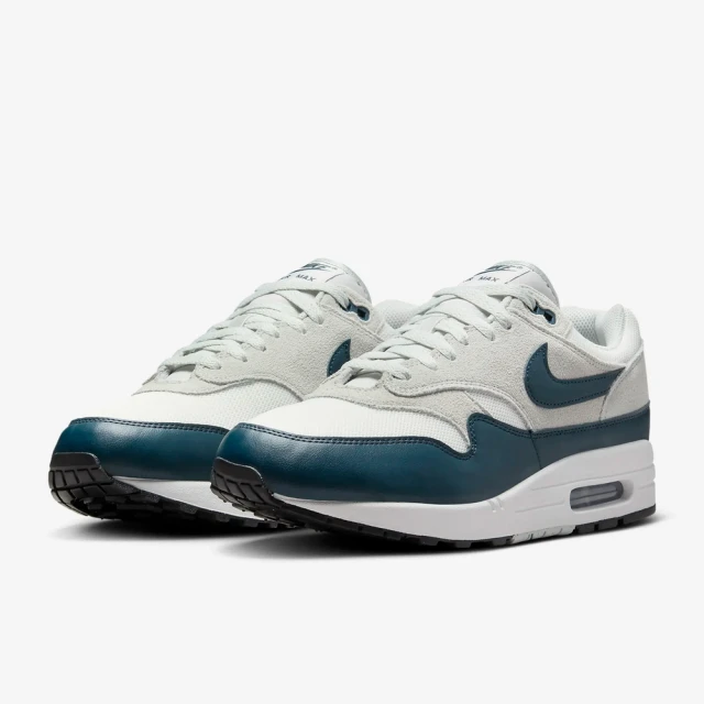 NIKE 耐吉 運動鞋 慢跑鞋 休閒鞋 男鞋 NIKE AIR MAX 1 ESS 白灰 深藍 氣墊 緩震(FZ5808103)