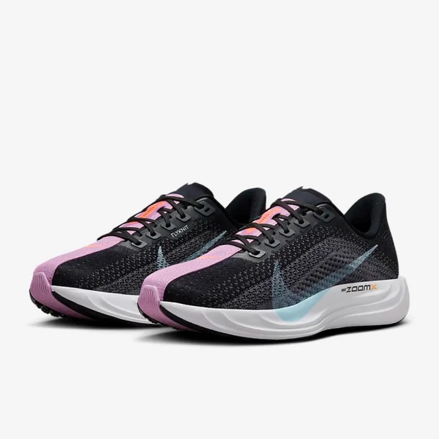 NIKE 耐吉 運動鞋 慢跑鞋 女鞋 W PEGASUS PLUS 黑灰 粉 水藍 小飛馬 緩震(FQ7261003)