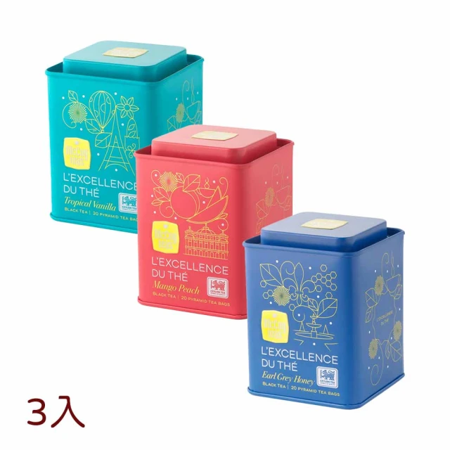 PALIER McCoy 斯里蘭卡皇家精品茶3入組(蜜香伯爵、蜜桃芒果、熱帶水果)