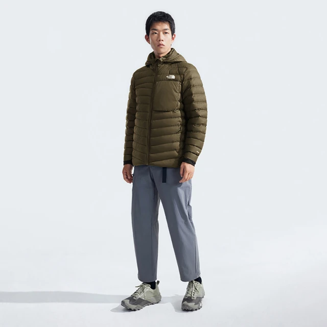 The North Face 北臉 外套 男款 運動連帽外套 羽絨外套 防潑水 M THUNDER LT HOODIE 灰褐 NF0A89ZQ21L