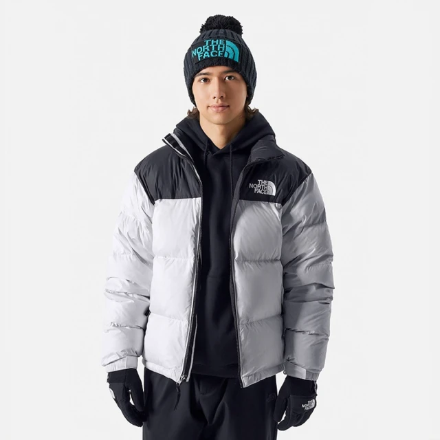 The North Face 北臉 外套 男款 運動連帽外套 羽絨外套 防潑水 M 1996 RETRO NUPTSE 黑灰 NF0A3C8DLA9