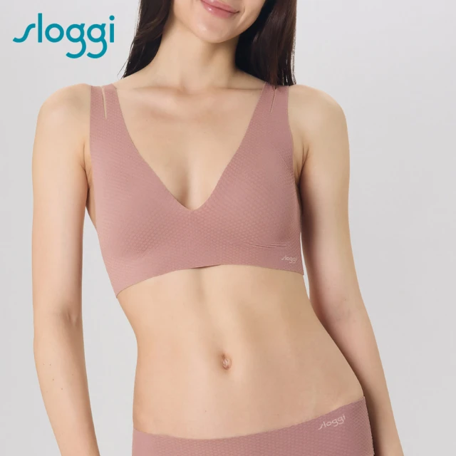 sloggi ZERO FEEL FLOW Bralette 零感系列低V背心式內衣(巧克甜心)