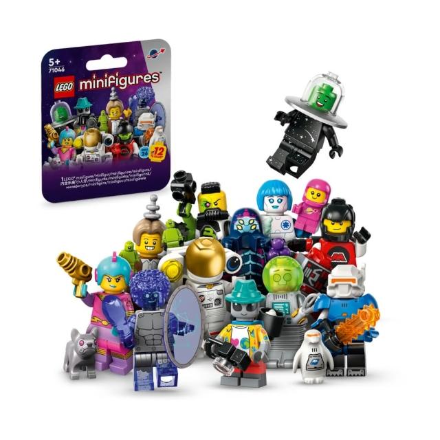 【LEGO 樂高】Minifigures 71046 第 26 代-太空(隨機驚喜盒 角色人偶 禮物)S