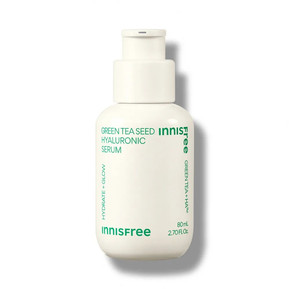 【INNISFREE】綠茶籽玻尿酸保濕精華 80ml(補水神器)