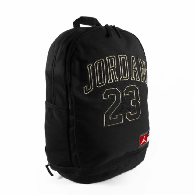 NIKE 耐吉 Jordan Jersey 後背包 雙肩背 筆電包 防潑水 喬丹 黑(FQ0951-014)