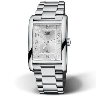 【ORIS 豪利時】Rectangular系列 方形日期機械腕錶 七夕 情人節 禮物 送禮 推薦(0156176934061-0782220)