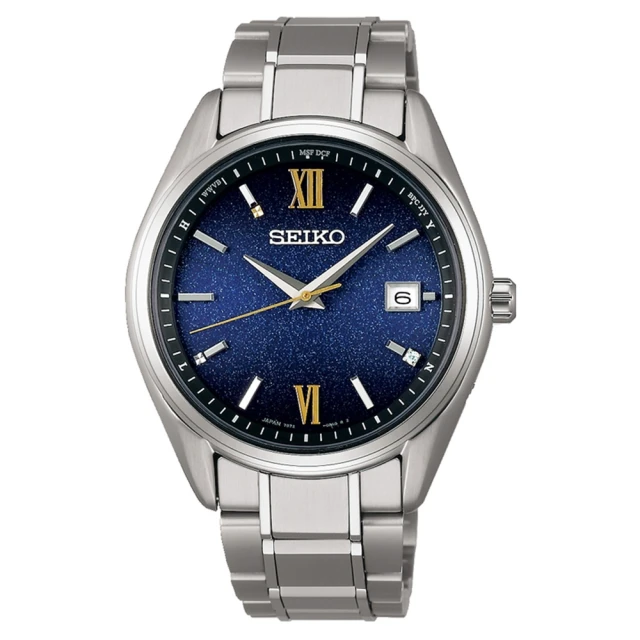 SEIKO 精工 Selection 星空限量款 太陽能電波 鈦金屬腕錶(SBTM355J/7B72-0AH0U)