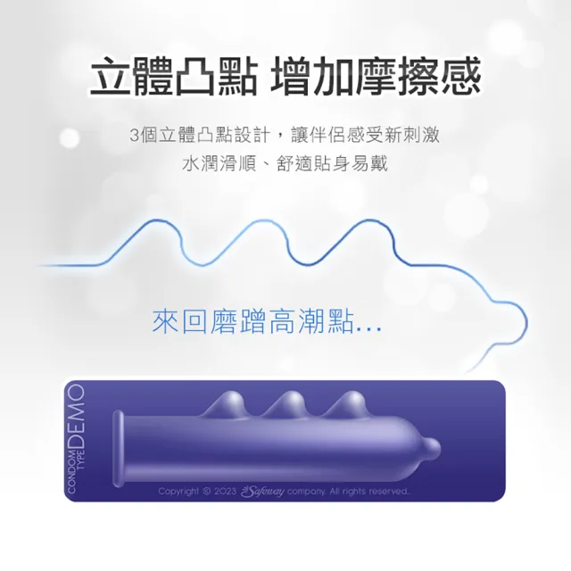 【safeway 數位】龍G點型 G.CON｜保險套 衛生套 6入(保險套 衛生套 情趣 情趣職人)