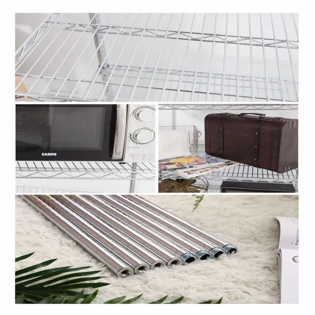 【空間魔坊】荷重耐重型三層鐵力士架 150x45x150高cm 15045(波浪架 鐵力士架 鐵架 收納 層架 置物架)