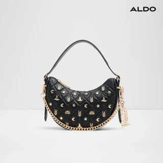 【ALDO】GOODNEWS-女巫聯名彎月型手提肩背包-女包(黑色)