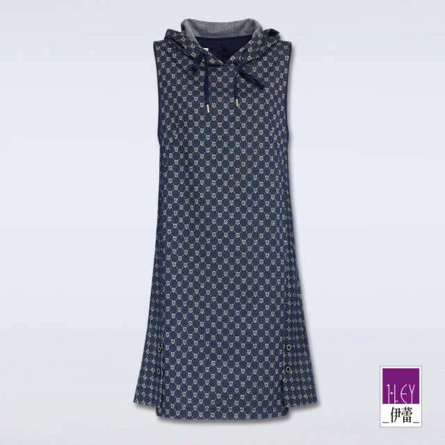 ILEY 伊蕾 撞色格紋假兩件襯衫上衣(深藍；M-2L；12