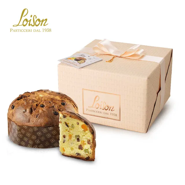 【Loison】義大利 柑橘葡萄乾潘娜多妮聖誕蛋糕 禮盒裝 500g(聖誕蛋糕 柑橘 葡萄 聖誕交換禮物)