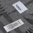 【BURBERRY 巴寶莉】經典格紋純羊毛圍巾(灰色)