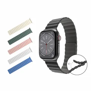 【MAGEASY】Apple Watch SKIN 磁吸矽膠錶帶(支援最新S10)  