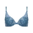 【Passionata】White Nights.刺繡集中托高女內衣☆☆ 莫內藍.40690_0IJ(深V.低脊心.厚襯.網紗刺繡蕾絲)
