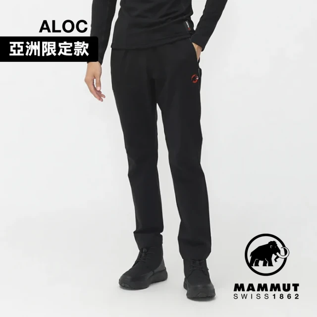 Mammut 長毛象 Yadkin 2.0 SO Pants AF Classic 經典刺繡LOGO彈性長褲 黑色 男款 #1021-01490