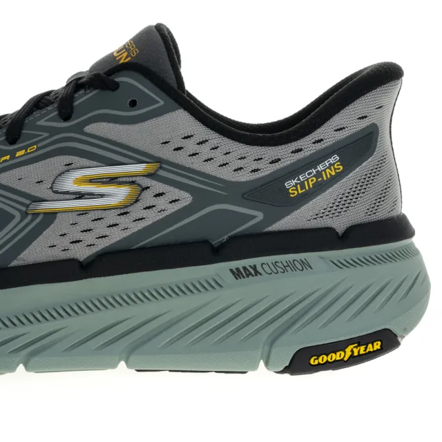 【SKECHERS】男鞋 慢跑系列 慢跑鞋 瞬穿舒適科技 GO RUN MAX CUSHIONING PREMIER 2.0(220837GYCC)