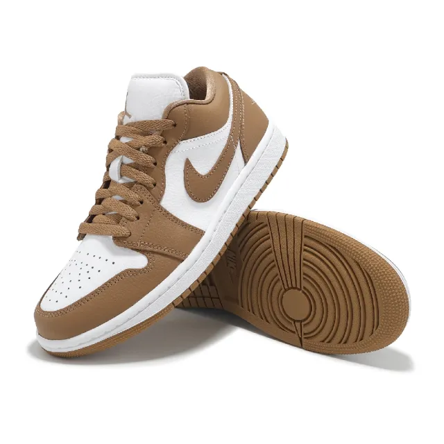 【NIKE 耐吉】休閒鞋 Wmns Air Jordan 1 Low 女鞋 男鞋 棕 AJ1 低筒 喬丹 一代(DC0774-202)