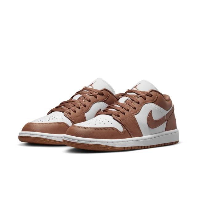 NIKE 耐吉 休閒鞋 女鞋 男鞋 運動鞋 AJ 喬丹 WMNS AIR JORDAN 1 LOW 白咖啡 DC0774-202