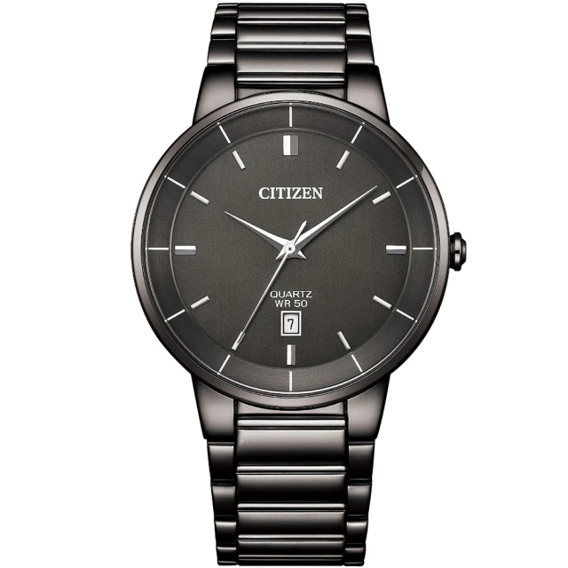 CITIZEN 星辰 GENTS系列 簡約時尚大三針腕錶/藍40mm(BI5127-51H)