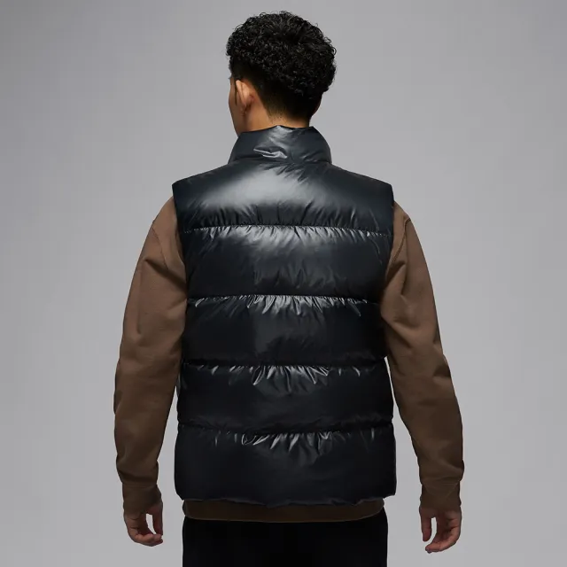 【NIKE 耐吉】羽絨背心 男款 運動 保暖 AS M J FLIGHT DOWN VEST 黑 FV7274-010