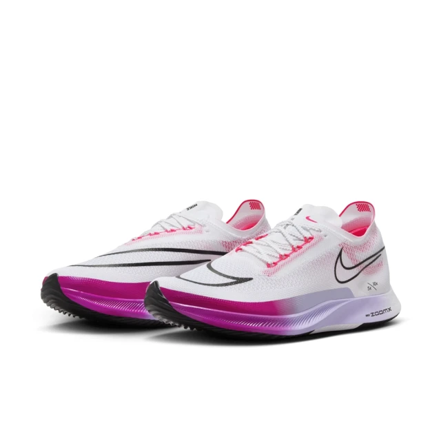 NIKE 耐吉 運動鞋 慢跑鞋 男鞋 NIKE ZOOMX STREAKFLY 白紫 粉 馬拉松 路跑(DJ6566104)