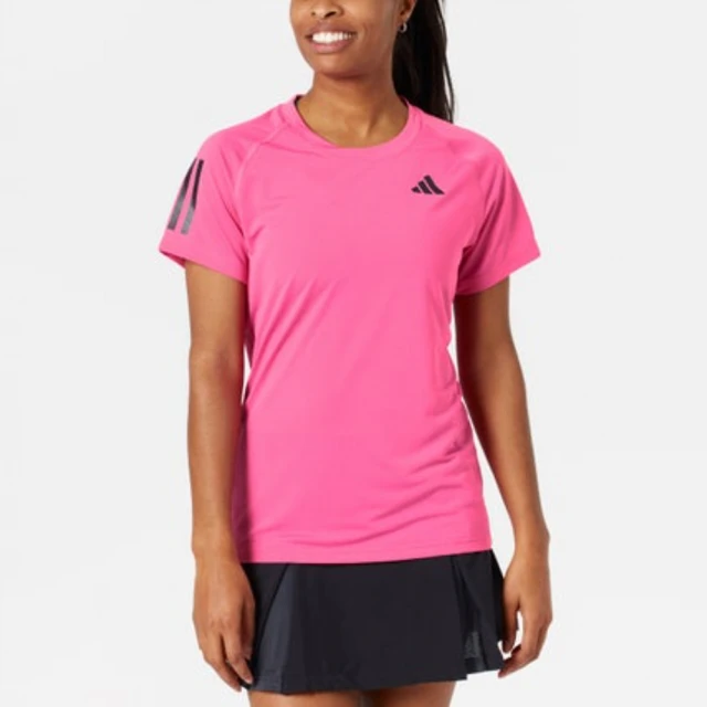 adidas 愛迪達 上衣 女款 短袖上衣 運動 CLUB TEE 粉 IT6579