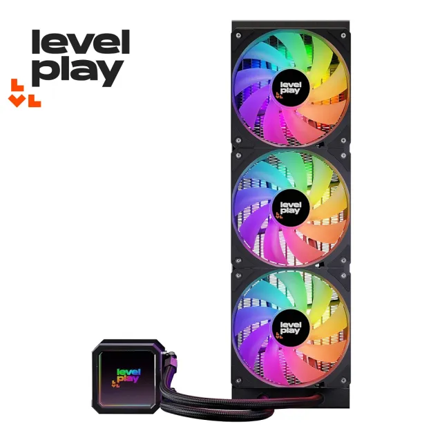 【Levelplay】銳玩 CL360 360mm ARGB 水冷 黑(CL360 ARGB)