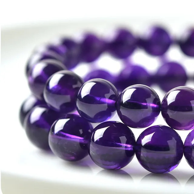 KT DADA】紫水晶手串開運手鍊能量手串圓珠手串串珠手鍊水晶手鍊情侶