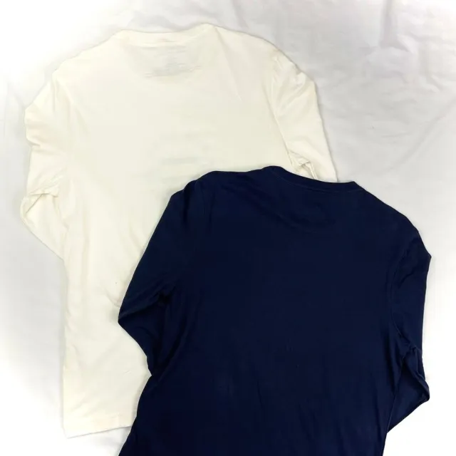 【Tommy Hilfiger】Tommy Hilfiger 復古圓標 長T 大尺碼 純棉 無刷毛 現貨 長袖 T恤(長袖 T恤9663)
