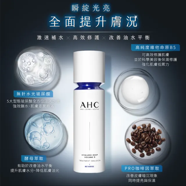 【AHC】超導水光玻尿酸精華乳100ml(醫美科研  HA精華 B5保濕)