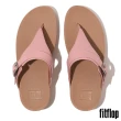 【FitFlop】LULU 可調式扣環皮革夾腳涼鞋-女(柔粉色)