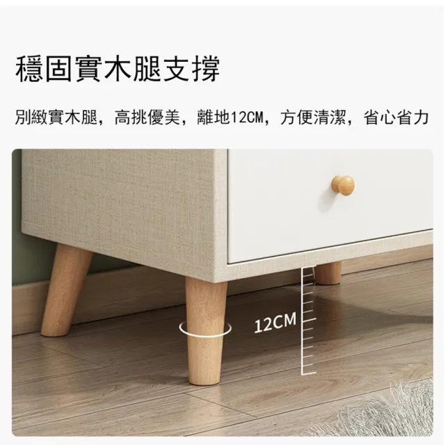 【E家工廠】床頭櫃 簡約邊桌 置物收納桌 簡易小櫃子(113-WB床頭櫃)