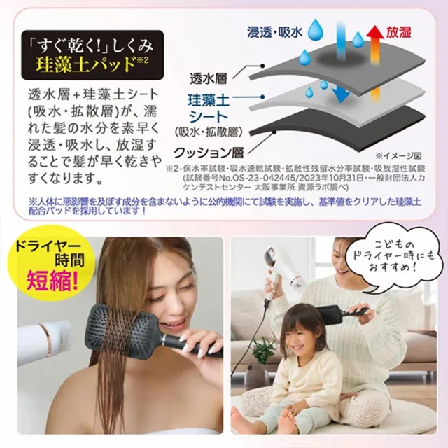 【台隆手創館】日本NEEDS珪藻土快乾髮梳