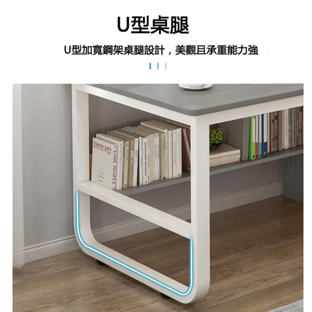 【E家工廠】書桌 電腦桌 工作桌 學習桌  辦公桌  書桌 電腦桌(180-書桌莫蘭迪灰色)