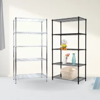 【KIWISH】鐵架MIT輕型五層架90x35x210cm-雙色(鐵架/收納架/層架/置物架/置物層架/廚房架/鐵力士架)